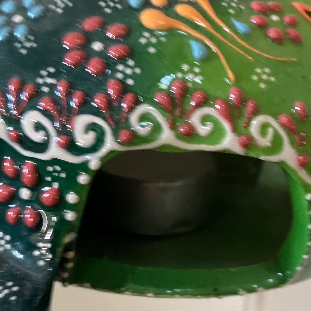 Colorful Ceramic Turtle candle holder - Picture 9 of 9